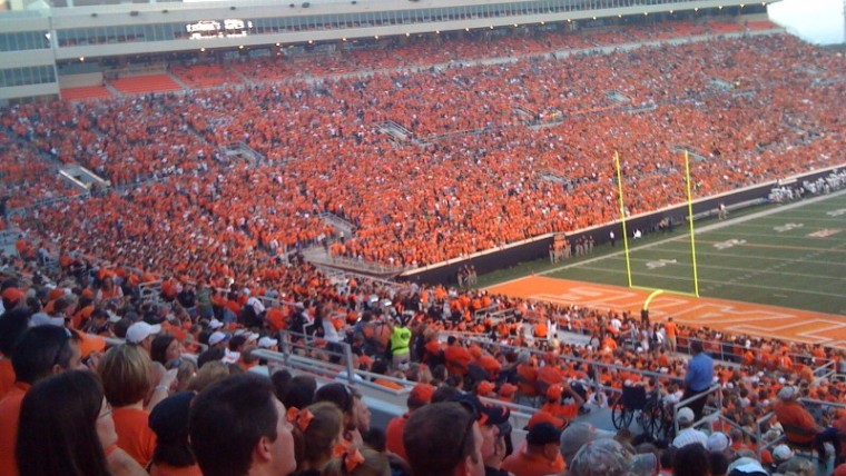 Oklahoma State University Football Game Sold Out Stadium